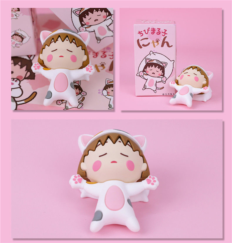 樱桃小丸子盲盒樱桃小丸子可爱少女心玩具小礼物卡通小礼品潮玩骑车