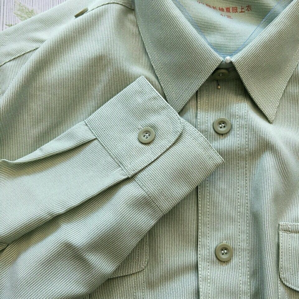 添光军旅风衬衫男式长袖衬衣99斜纹衬衣细条纹长袖半袖工作速干凉爽