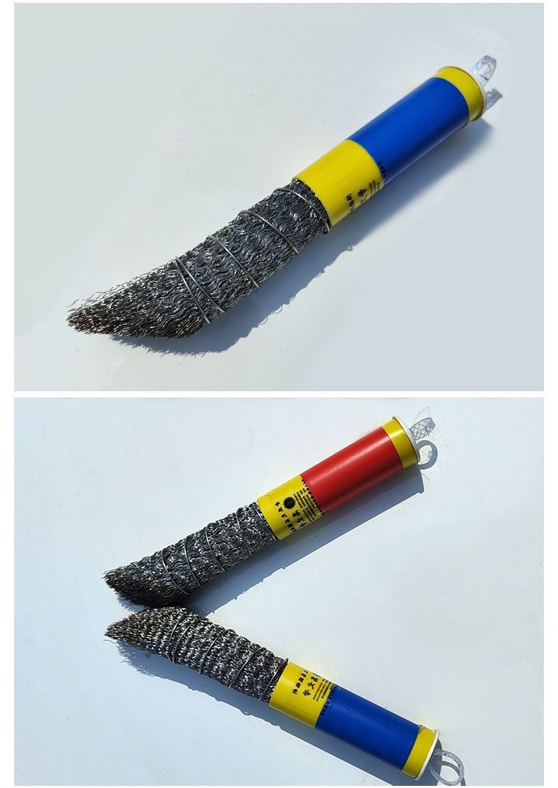 长柄钢丝球刷钢丝球铁刷子铁锅不锈钢丝刷长柄清洁刷铁丝刷子带柄刷锅