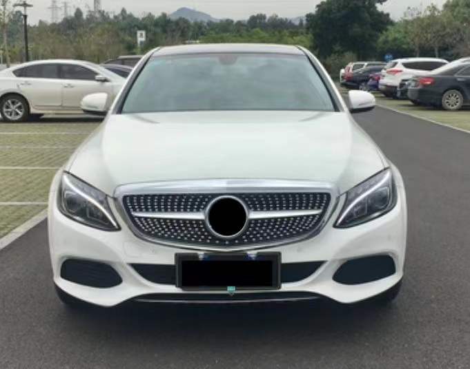 适用于奔驰c级w205c180lc200lc260立标行政版改装满天星大标中网1521