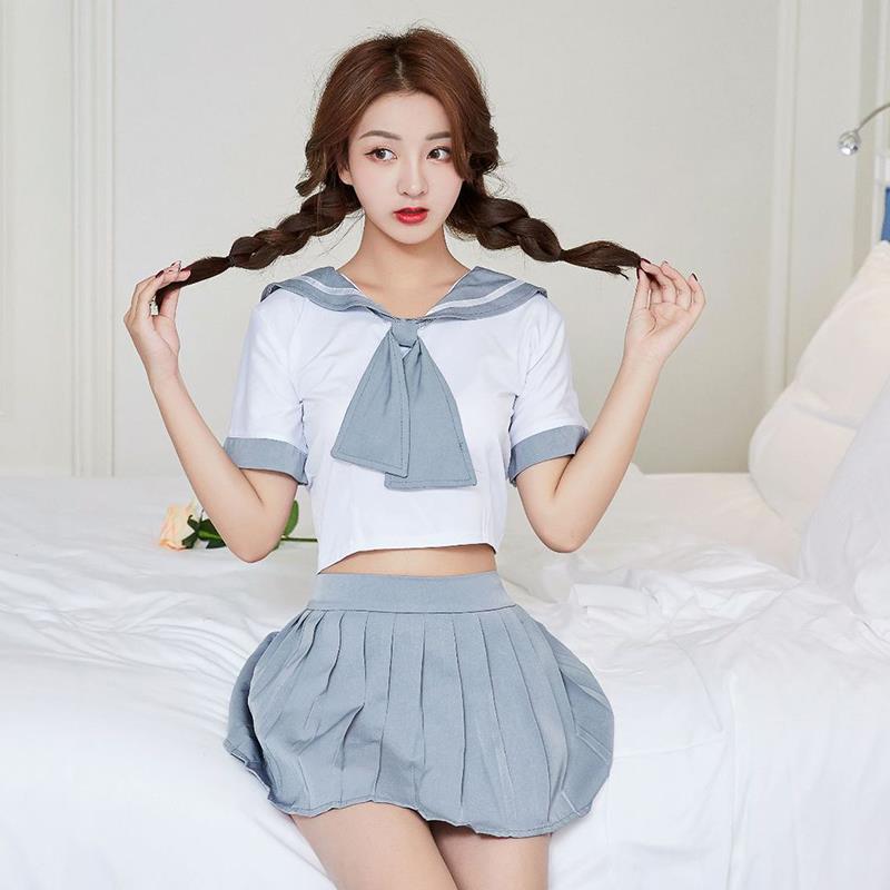 性感学妹装校服短裙激情套装水手服诱惑学姐制服小胸透视sm血滴子制服