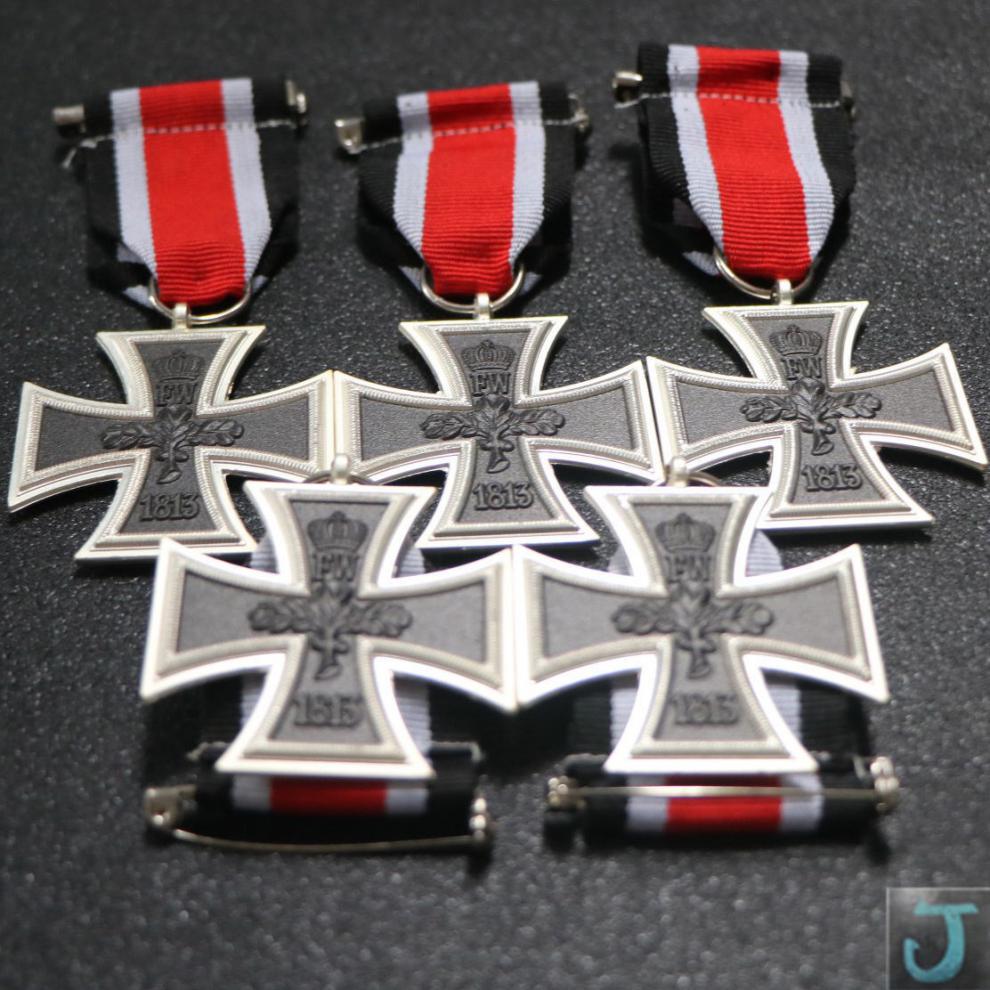 德国 铁十字徽章勋章德意志二战德国德军骑士普鲁士十字鹰做旧绶带