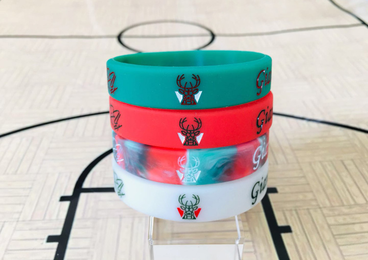 34号字母哥手环篮球手环编织绳篮球手环夜光雄鹿队字母哥硅胶手环4条