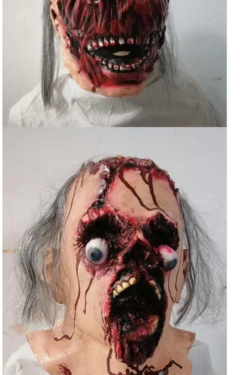 【精选】万圣节恐怖面具鬼屋密室逃脱骷髅女鬼丧尸僵尸恶心吓人鬼脸