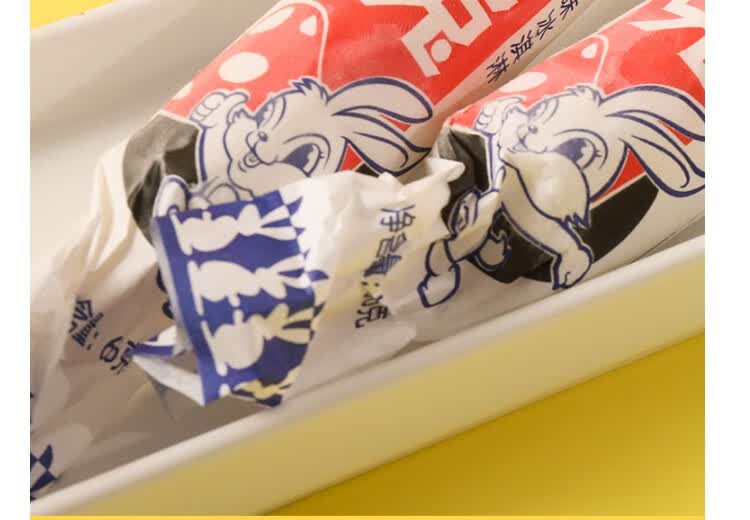 奶白兔冰淇淋66g 大白兔奶糖口味雪糕奶油冰激凌冷饮特产 纯牛奶味4盒