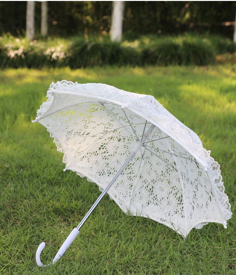 蕾丝伞拍照道具伞蕾丝花边摄影拍照伞女孩舞蹈道具装饰工艺小伞白蕾丝