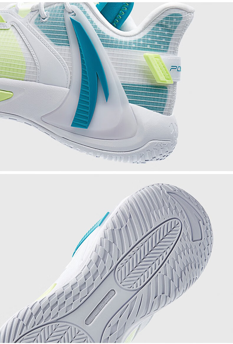 安踏海沃德gh猛扑2丨篮球鞋男2022秋季新款中帮减震耐磨运动鞋男 瀑布