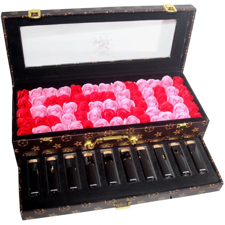 生日礼物chanel香奈儿口红礼盒 套装 限量套盒12支10支8支丝绒58 炫酷