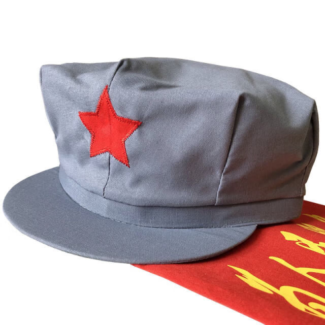 儿童军帽男红军五星帽八角帽军成人儿童女兵演出帽八路军帽五角星帽子