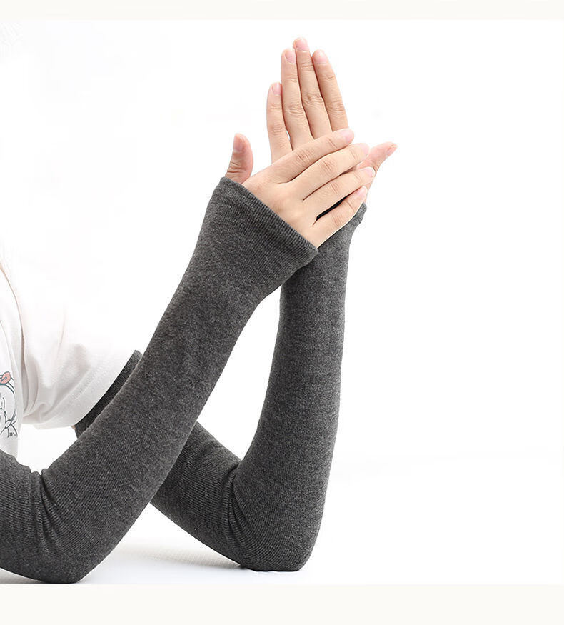 俞兆林秋冬季羊绒手臂套袖套女加厚护臂保暖男护手腕护肘护胳膊套假