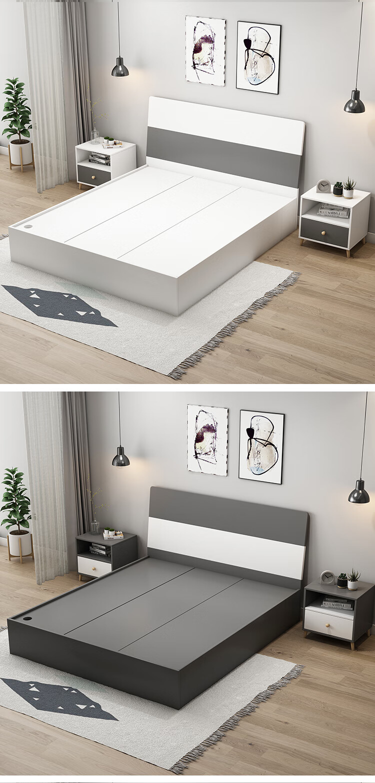 高箱床18米抽屉床箱体床储物床现代简约榻榻米床高箱床15米双人床18米