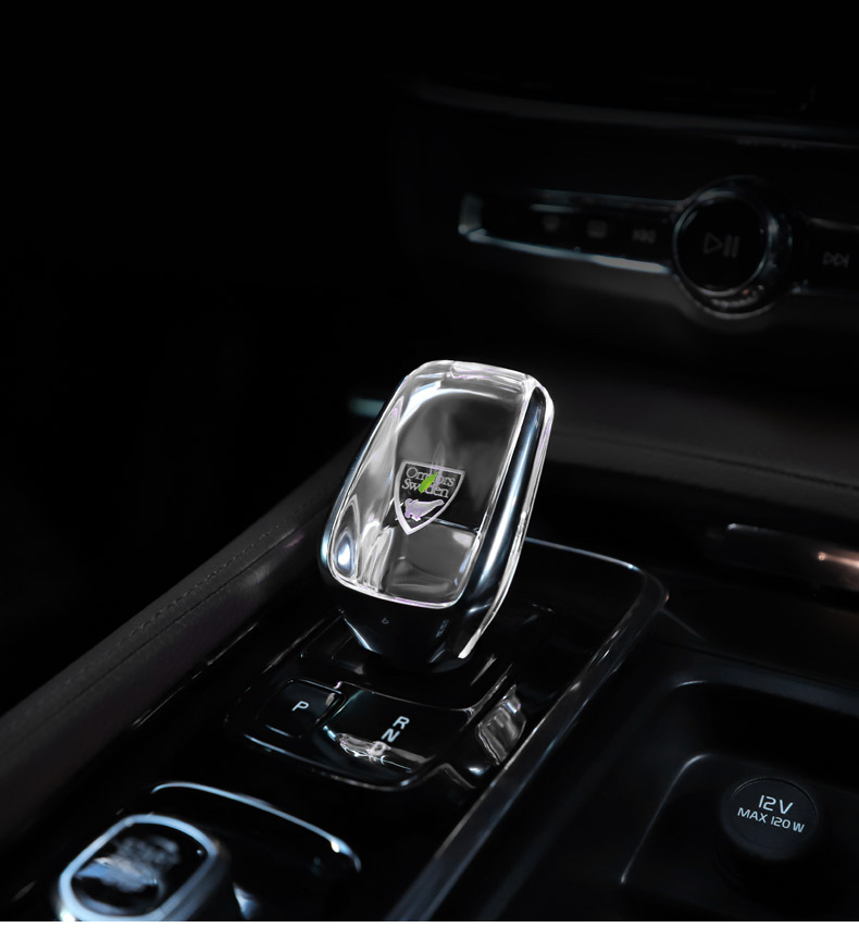 qefh适用于沃尔沃xc60s90xc90改装水晶档把volvos60v60氛围灯档杆头装