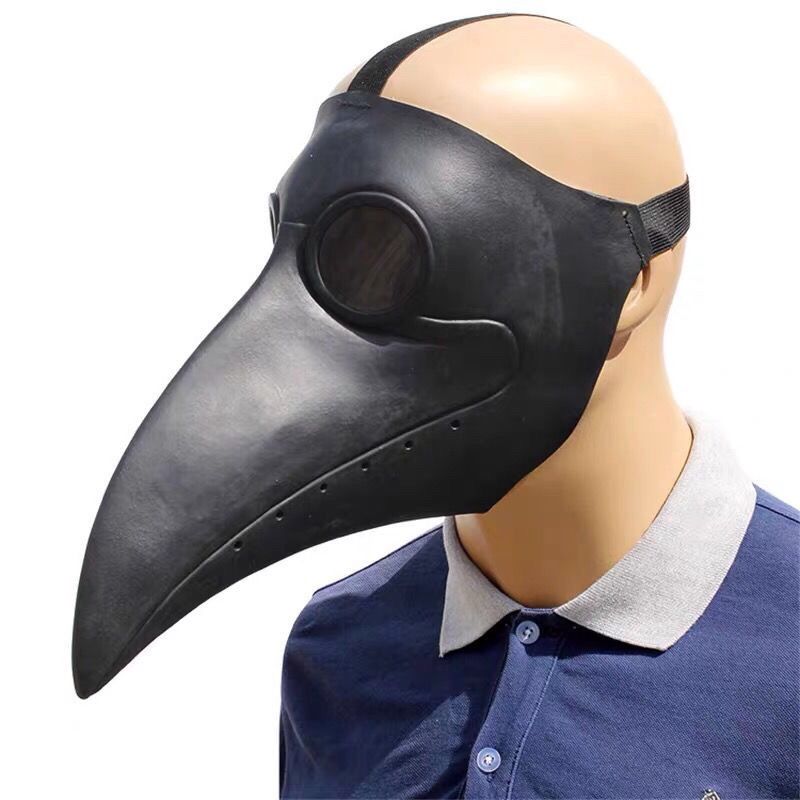 【迎新必备】跨境万圣节瘟疫鸟嘴面具朋克mask舞会派对道具吓人鹰嘴