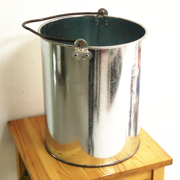 定制加厚铁皮水桶铁桶白铁皮桶水桶浇花桶洗车桶园艺桶提水桶大号水筲