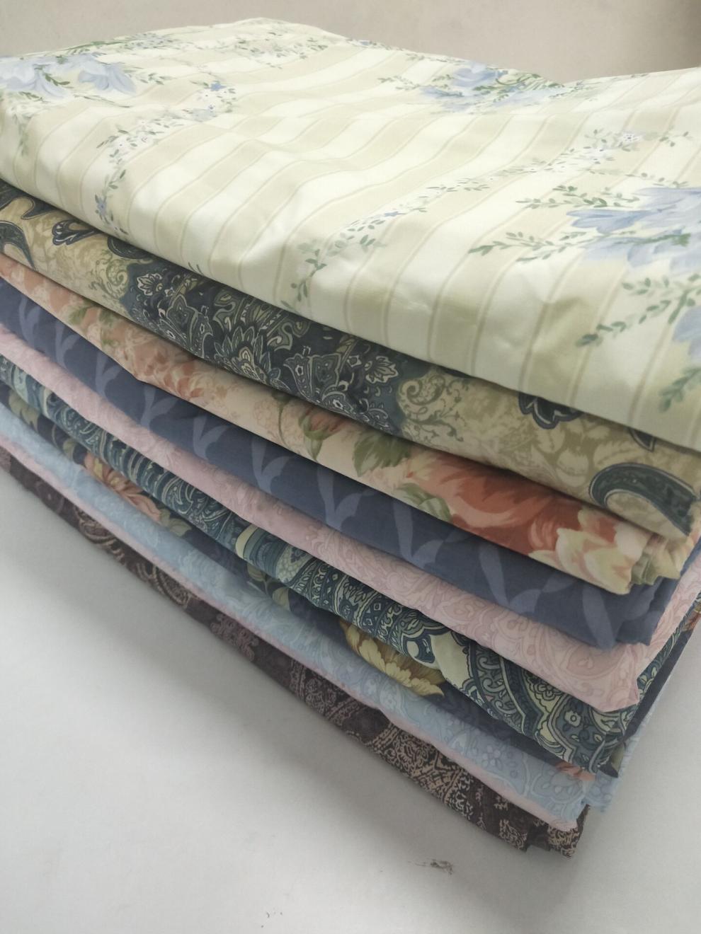 羽绒被被壳被被壳自充绒半成品防钻绒被套立衬工艺防羽布内胆蓝色