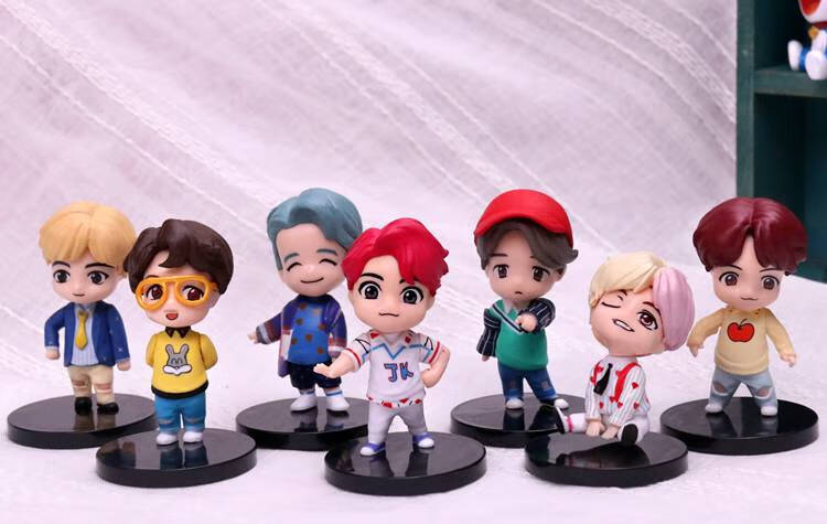 时代少年团盲盒手办 韩国防弹时代少年团盲盒小公仔人气男团人偶偶像