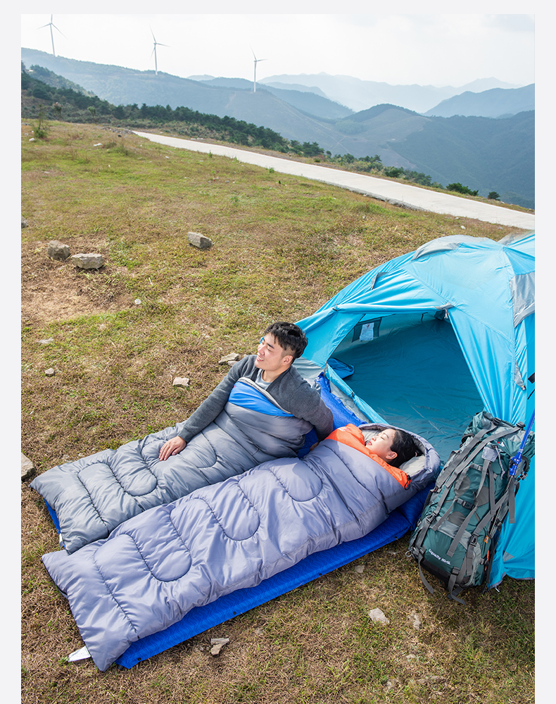 北山狼睡袋大人加厚防寒单人双人冬季户外露营野营车载成人办公室午休