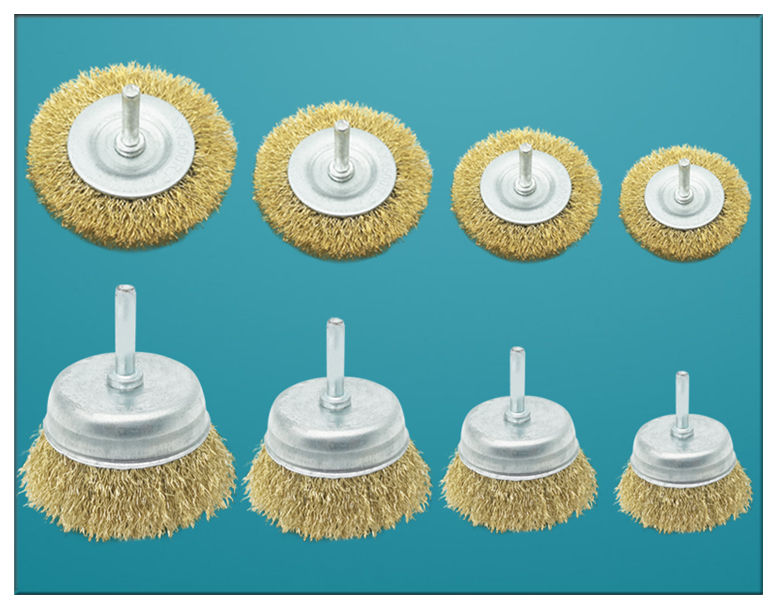 钢丝刷带柄抛光工具电动打磨机手电钻不锈钢丝轮清洁除锈铁锈 笔形