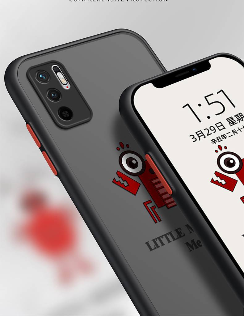 小怪兽红米note10手机壳红米note10pro保护套小米redminote10磨砂肤感
