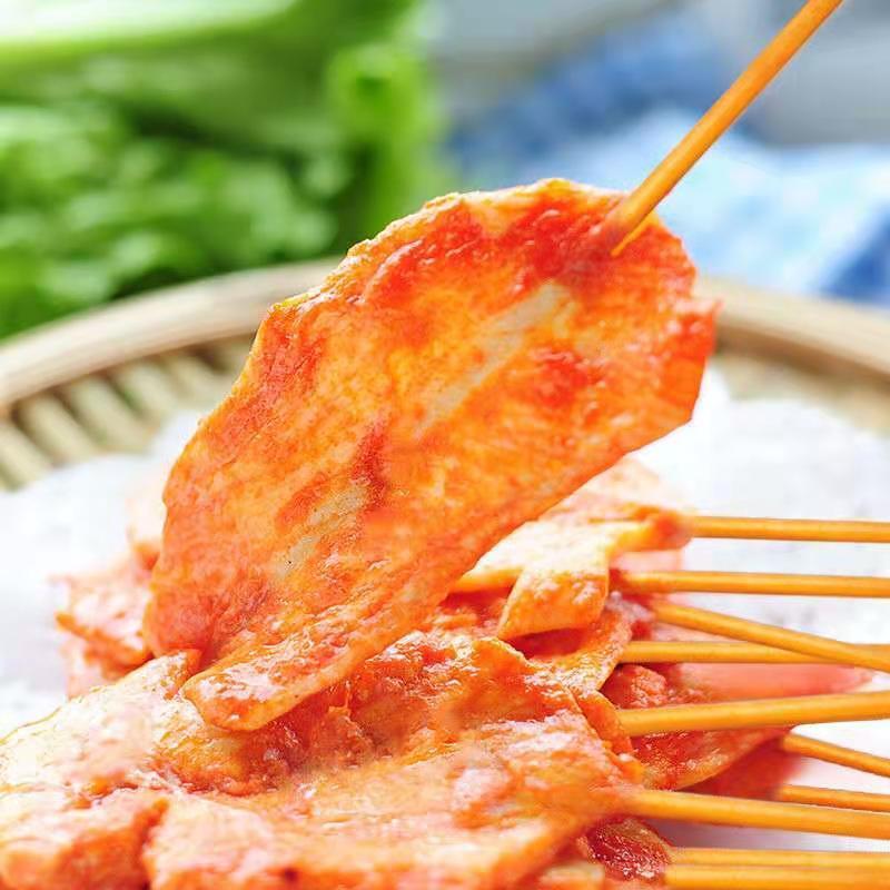 香辣里脊肉烧烤肉串手抓饼串串香鸡胸肉鲜商用40串里脊肉鲜露哒20串