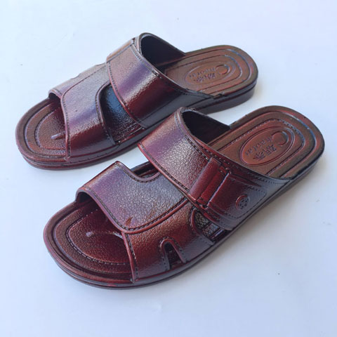 西竞新款爸爸拖鞋男夏塑料软底中老年家居家凉拖平底防滑老人鞋爷爷鞋