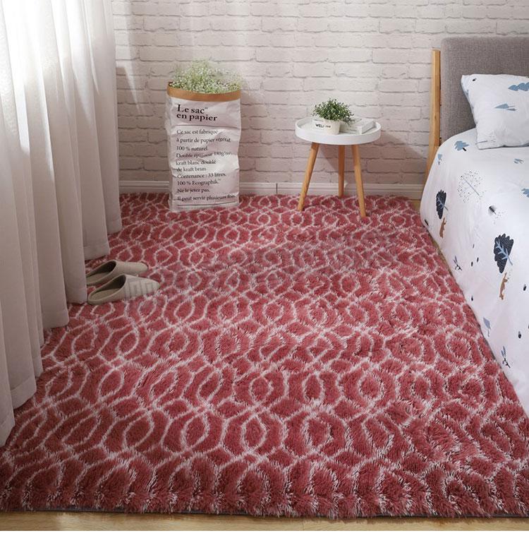 2022新款床下地毯北欧ins客厅卧室床边房间全铺地毯大面积少女心床下