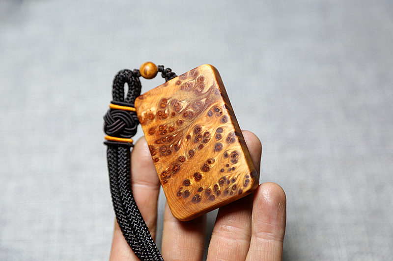 珍韵缘太行崖柏无事牌陈化高油手把件原料满瘤疤实木牌子文玩车挂小