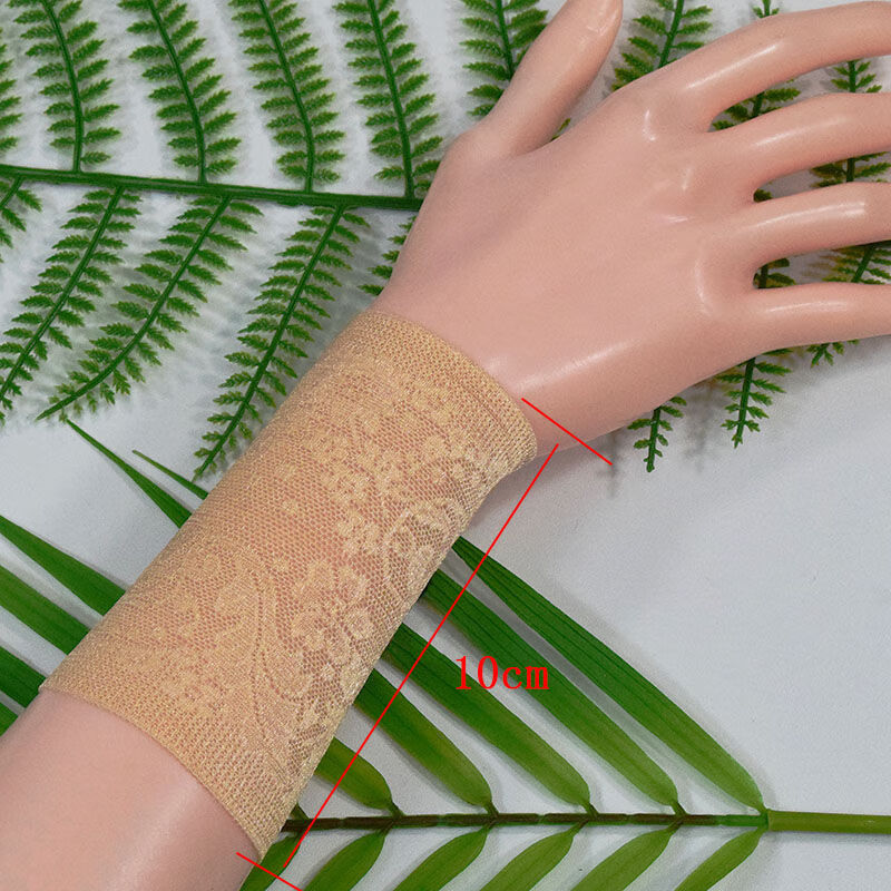 xpmr新品遮疤痕的隐形贴蕾丝护腕袖套夏季潮女遮疤痕袖套10蕾丝护腕