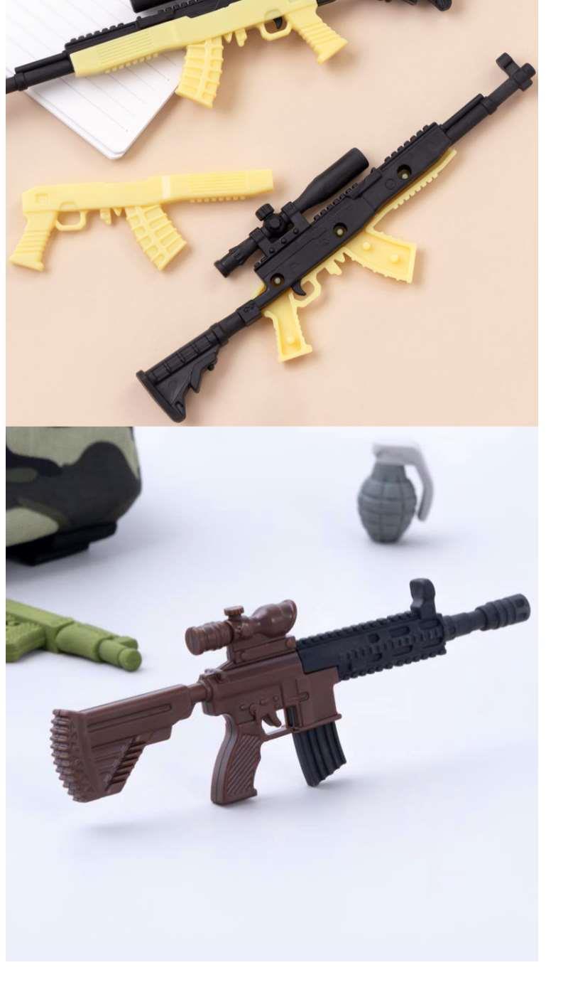 可擦笔橡皮吃鸡枪造型求生绝地98k橡皮擦平底锅精英和平awm男 6把(仅