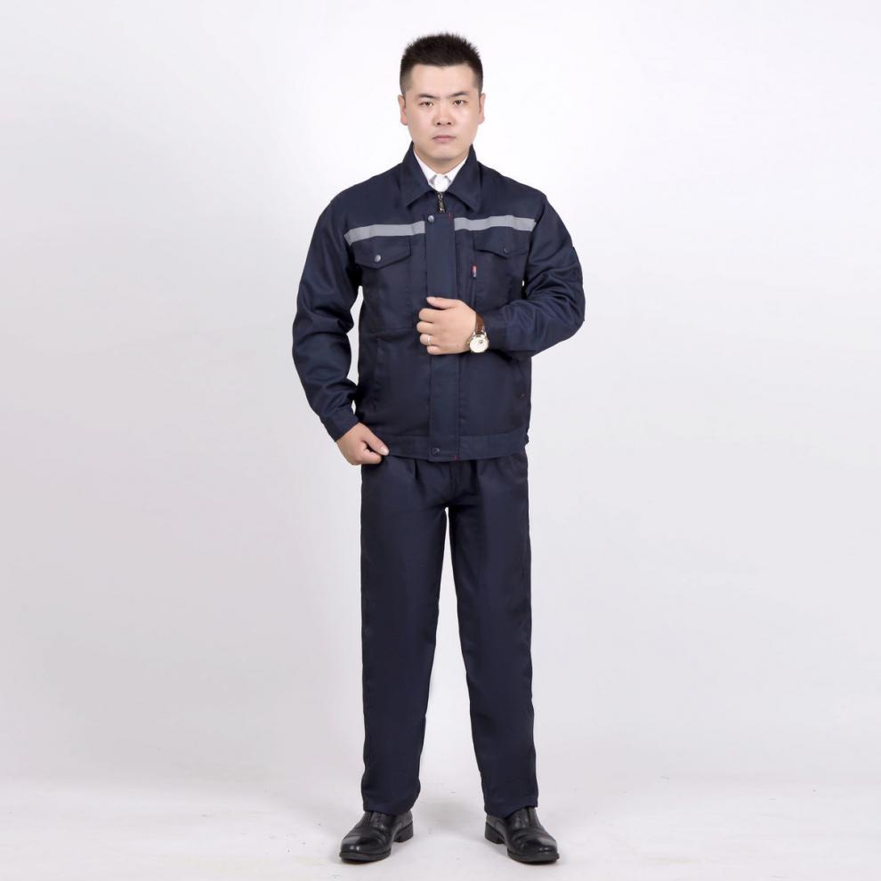 安全员工作服套装男女劳保服耐磨耐脏厂服工地汽修环卫船厂反光条