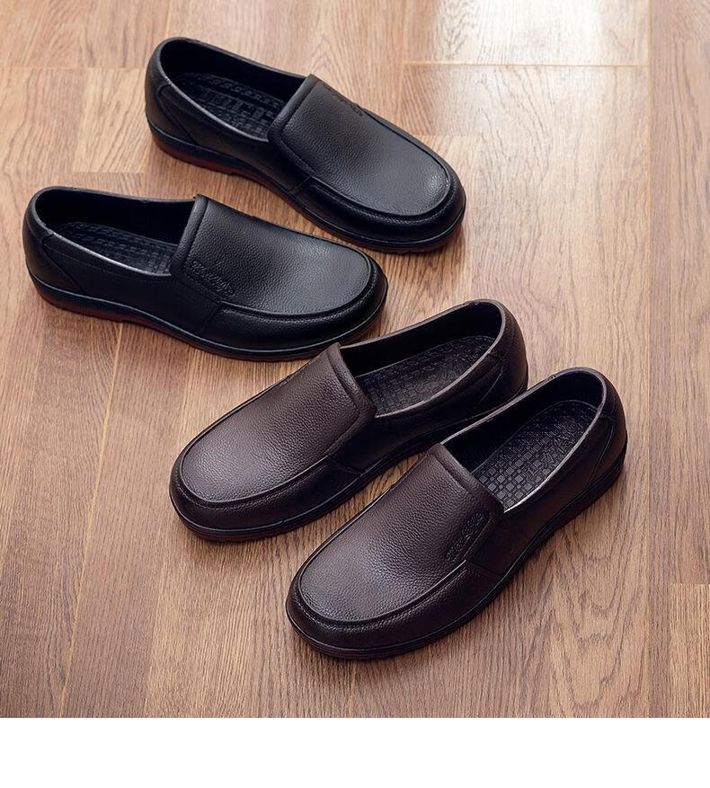 厨师鞋防滑防水防油雨靴塑胶牛筋底雨鞋男低帮短筒厨房工作鞋子钓鱼