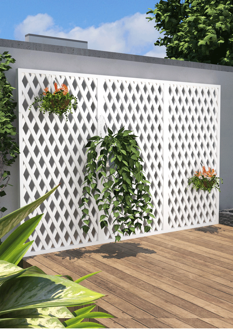 小米(mi)生态米家通用木栅栏网格花架花园白色篱笆围墙装饰爬藤架围栏