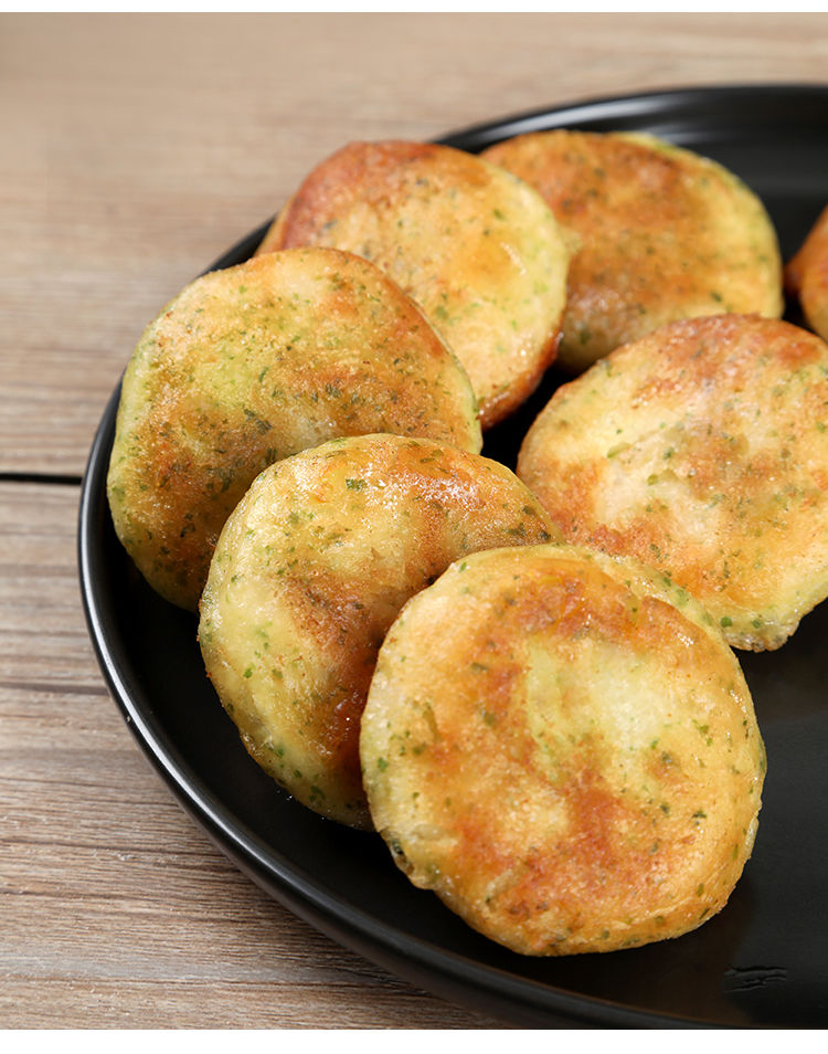海苔鳕鱼虾饼鱼香虾饼鲜虾虾仁饼冷冻速食小吃半成品早餐炸虾饼章鱼饼