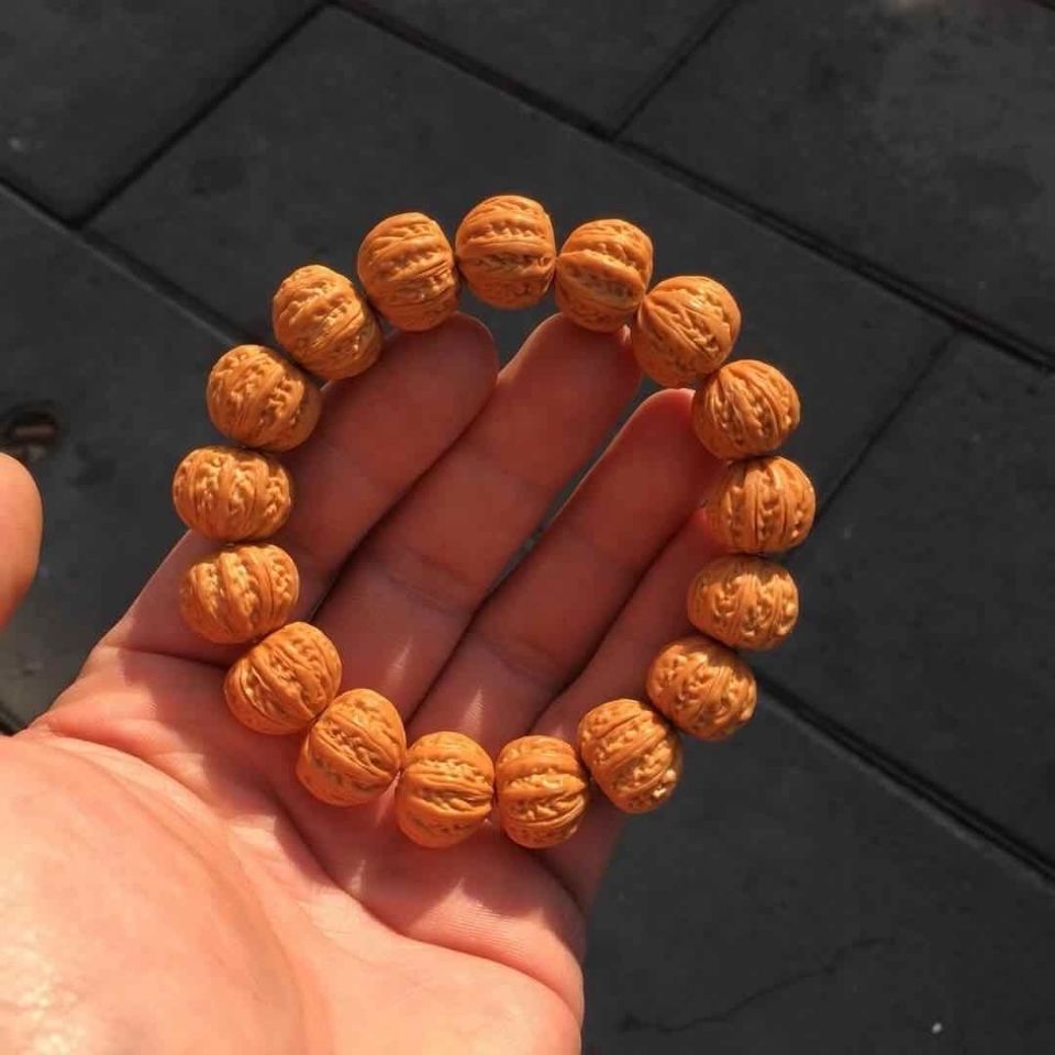 猴头雕刻京八棱核桃京八棱核桃手串尺寸1213生日礼物节日礼品猴头雕刻