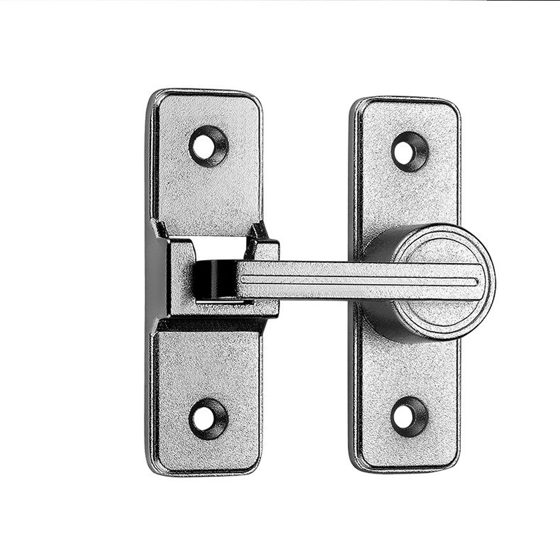 门扣搭扣安全锁扣门锁明装移门插销简易门锁免打孔免打孔门扣门栓90度