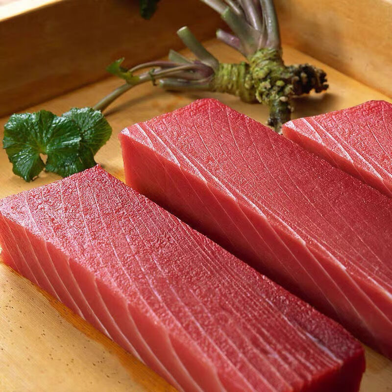 源外园超低温金枪鱼肉吞拿鱼块日料寿司刺身生鱼片冷冻海鲜海产2两3两