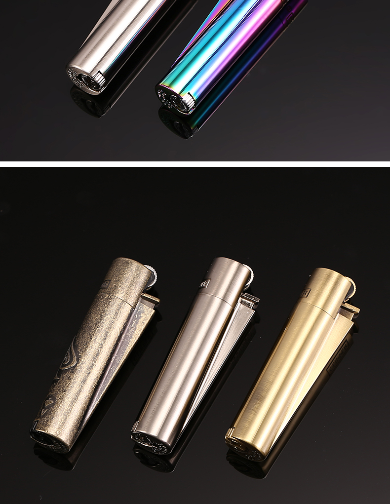 2022年新款西班牙clipper可利福打火机打火机大号砂轮明火充气打火机