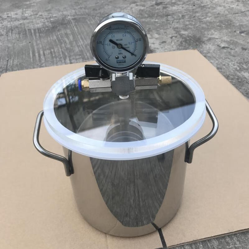 真空消泡桶ab胶水真空稳定木设备桶环氧树脂硅胶脱泡桶真空罐2升真空
