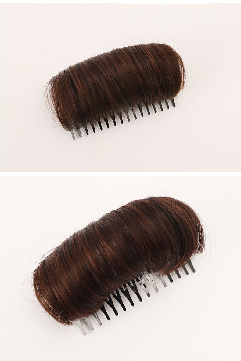 唐妮蓬发刘海蓬松垫发器发夹发垫垫发根发梳头发器假发hxf小号浅棕色