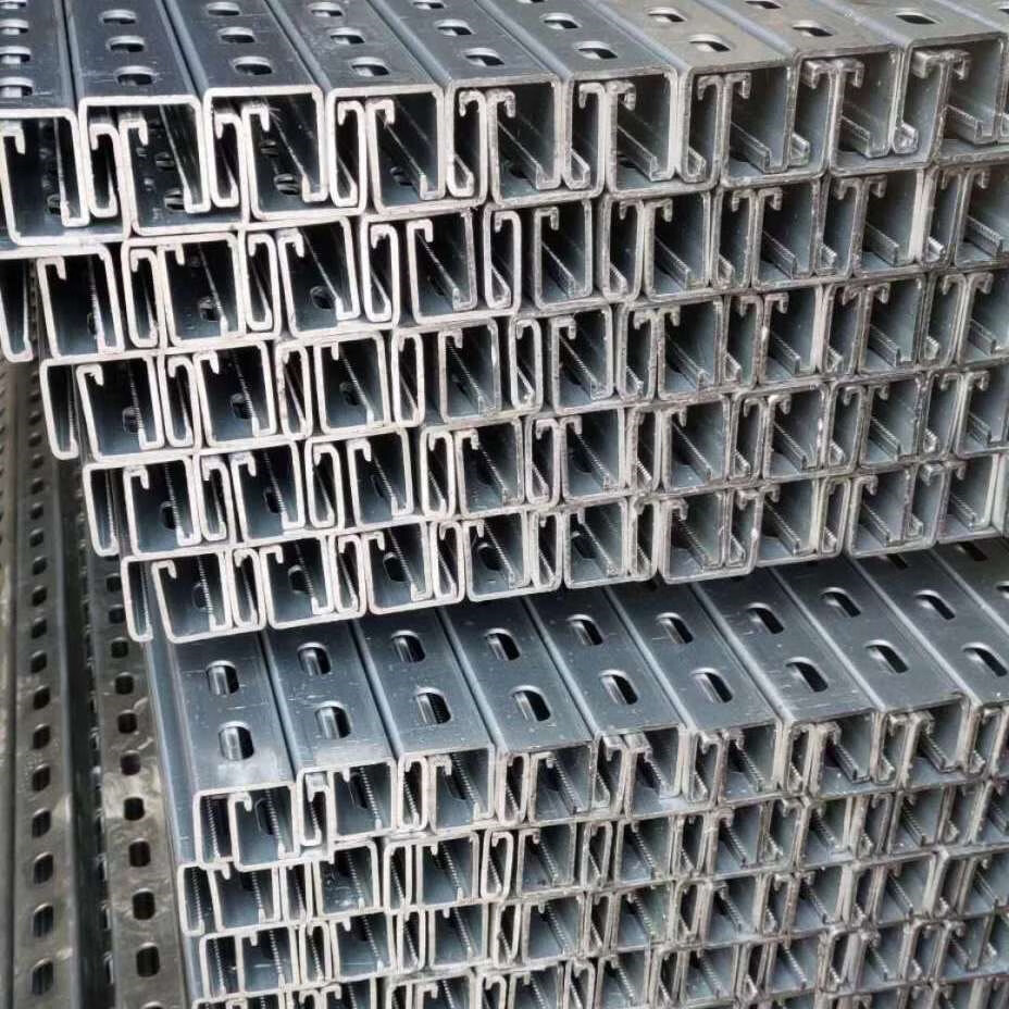 定制抗震支架专用c型钢 冲孔镀锌c型钢 41*41*2.0 41*41*2.