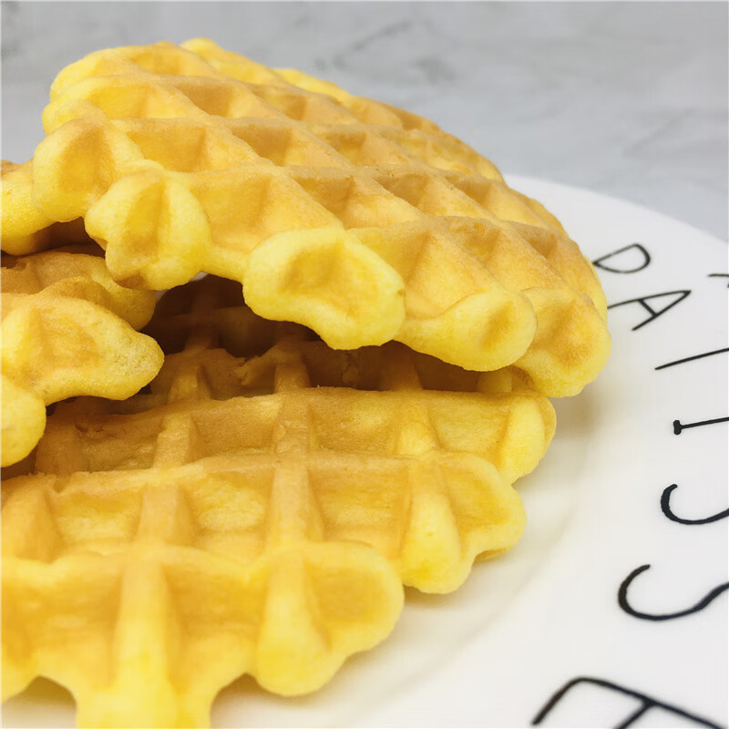 巴比熊无蔗糖华夫饼4斤整箱糕点老人零食健康营养早餐面包食品 【无