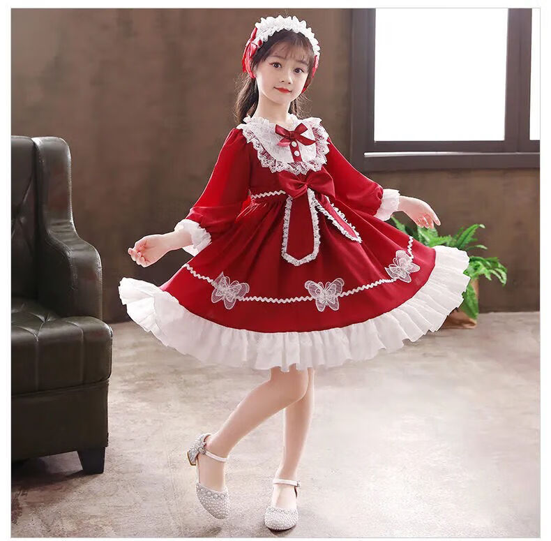 九狮鹰洛丽塔裙子儿童夏季1015岁中大童连衣裙女孩子公主裙洋气蓬蓬裙