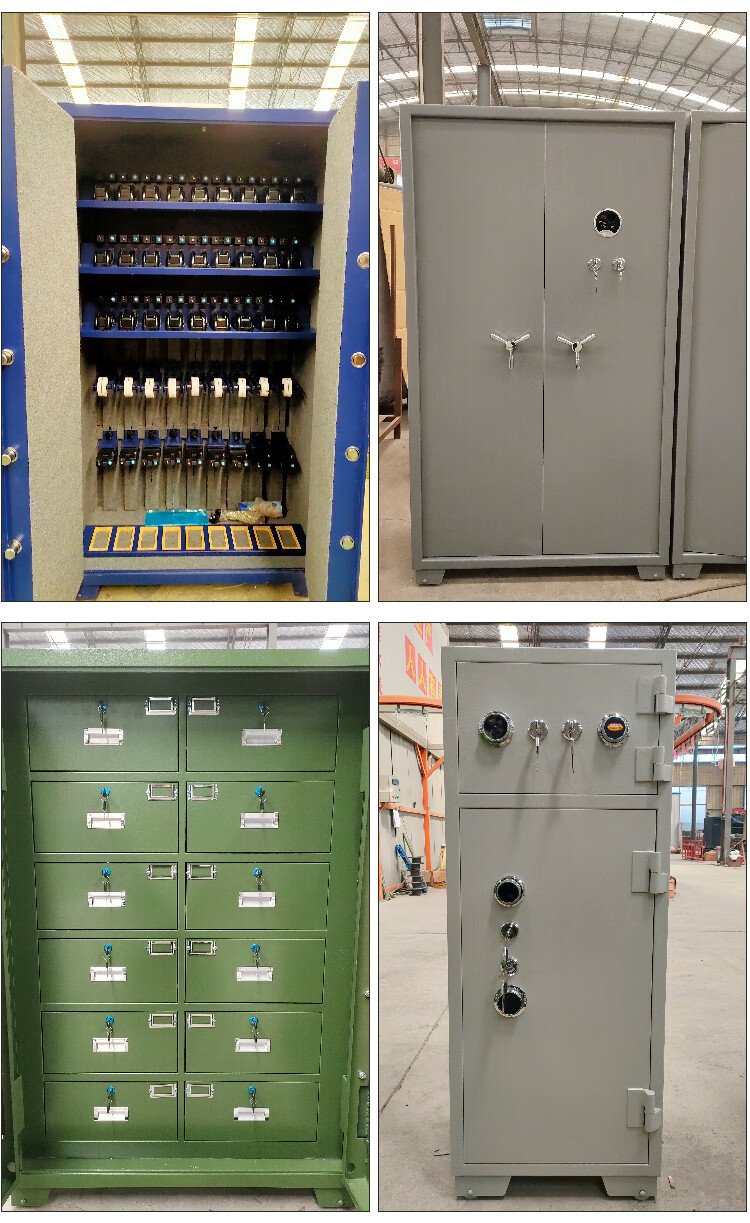 鹤菱加厚枪柜智能联网柜枪弹柜储存柜枪弹一体防爆保险柜综合枪柜灰白