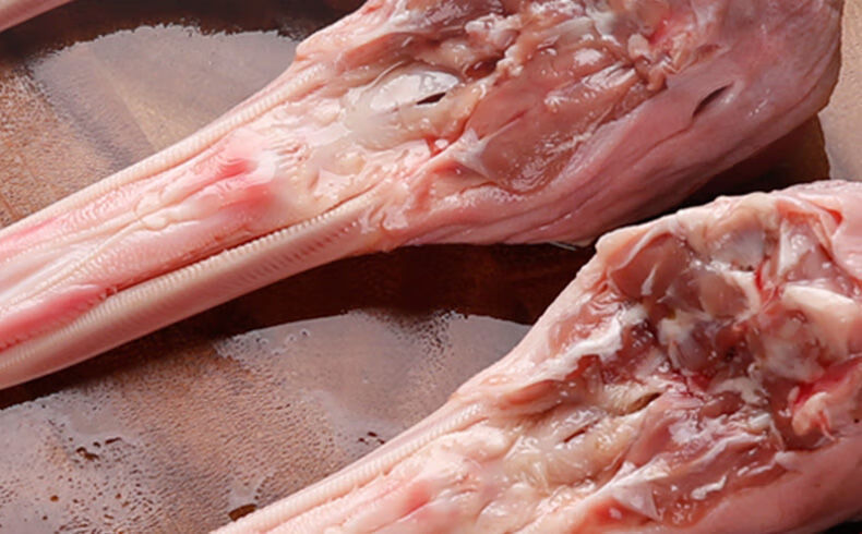 生鲜冷冻带舌新鲜鸭下颚鸭下巴鸭货 鸭下巴4斤装(带鸭舌)【图片 价格