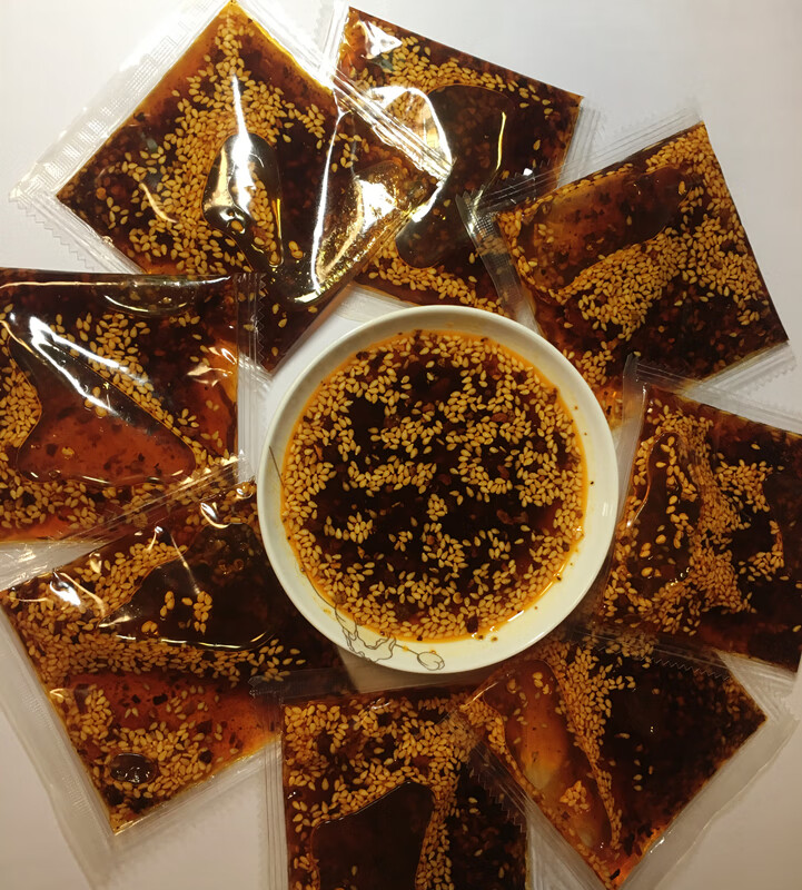 德州麻油鸡蘸料麻辣麻油料包辣椒油10袋250g胡麻油制作麻油蘸料袋装20