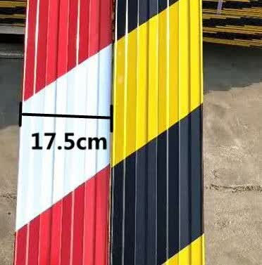 建筑工地脚手架踢脚板楼层镀锌铁皮挡脚板踢脚线安全隔离带警示带黑黄