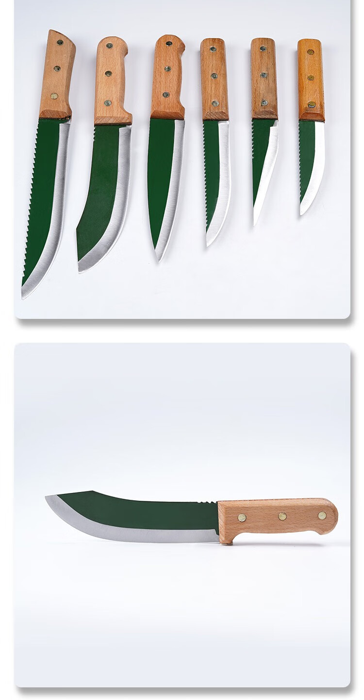 杀猪专用刀屠宰场专用锰钢锯条剔骨纯手工剥皮割肉特快杀猪屠宰放血