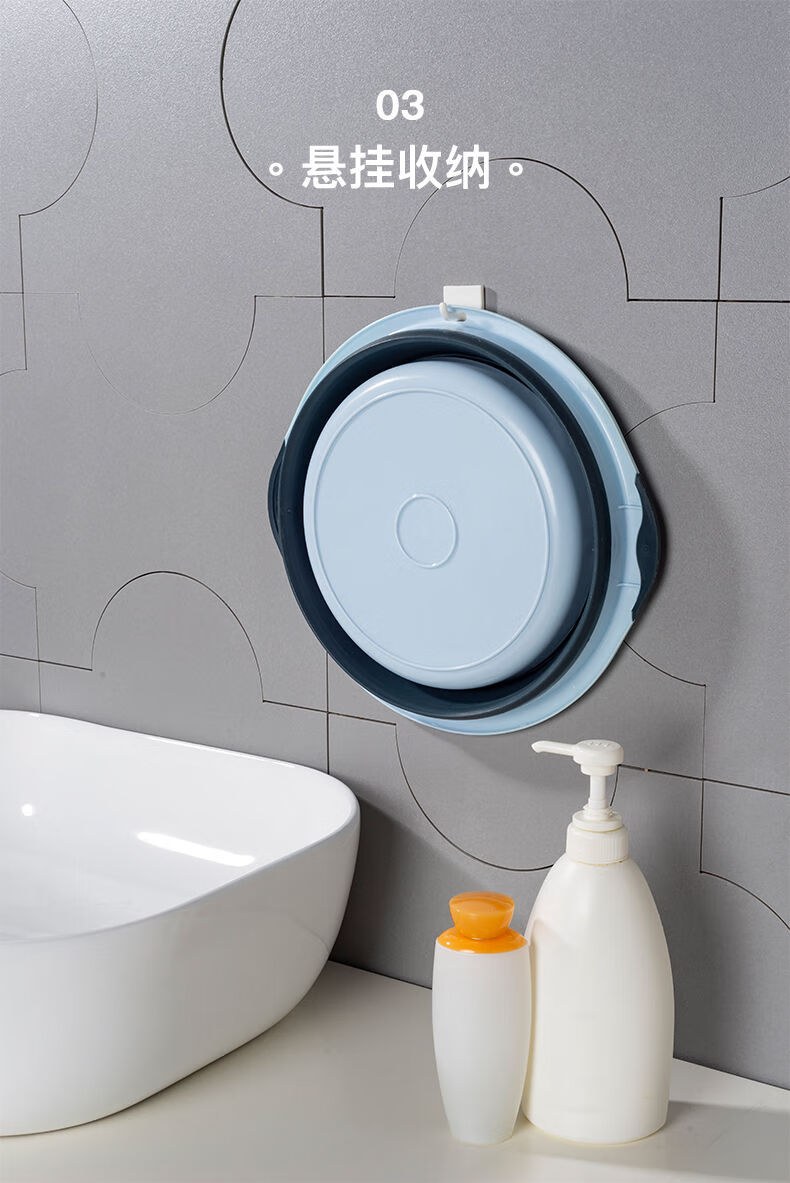 折叠脸盆大号便携式多功能洗脸盆子洗衣盆宿舍加厚洗脚盆清洁大号特大