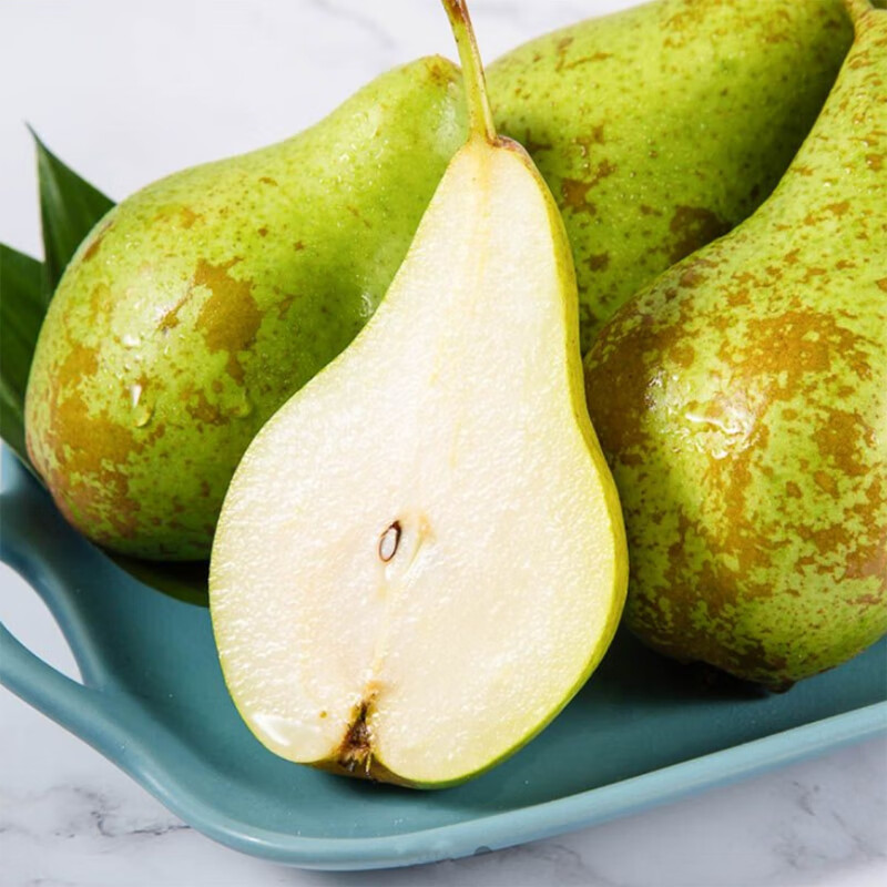 啤酒梨新鲜大果礼盒装28斤原箱青啤梨宝宝辅食当季梨精选大果散装2斤