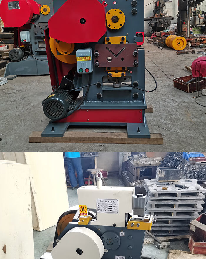 定制适用多功能冲剪机角钢切断机槽钢角铁工字钢冲孔机切角机液压联合